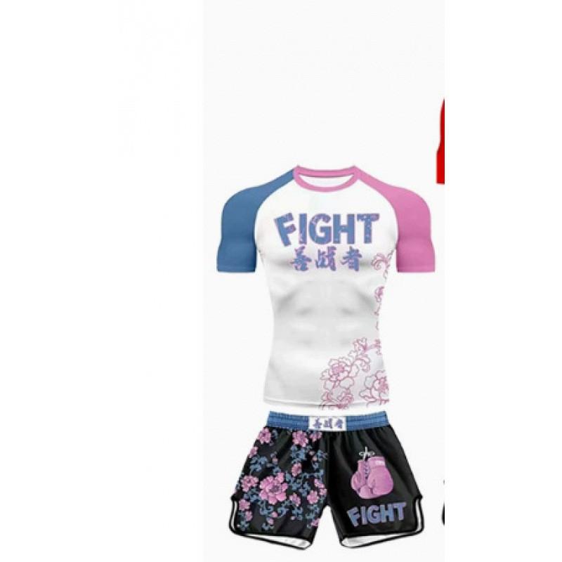 Martial Arts Training Suit Adults Kids Muay Thai Sanda Fighting Boxing Practice Gear