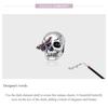 WOSTU 925 Sterling Silver Vintage Skull & Butterfly Charm Pendant Fit Original Bracelet Necklace For Women Jewelry