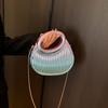 Acrylic Flap Shape Clutch Bag Gold Silver Blue Women Evening Party Cute Metal Shiny Purse Handbag 2025 Wholesale Clutch Bags Ins