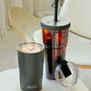 ASOBU Insulated Straw Tumbler & Stainless Steel Cup 2-in-1 Marina 845ml