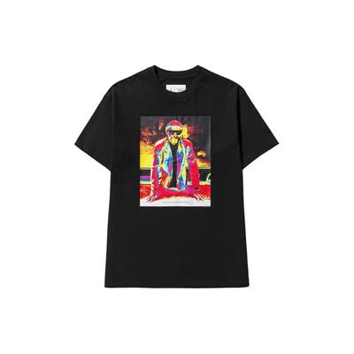 Fitted Graphic Crew Neck T-Shirt Men Tops Black DX5827-010