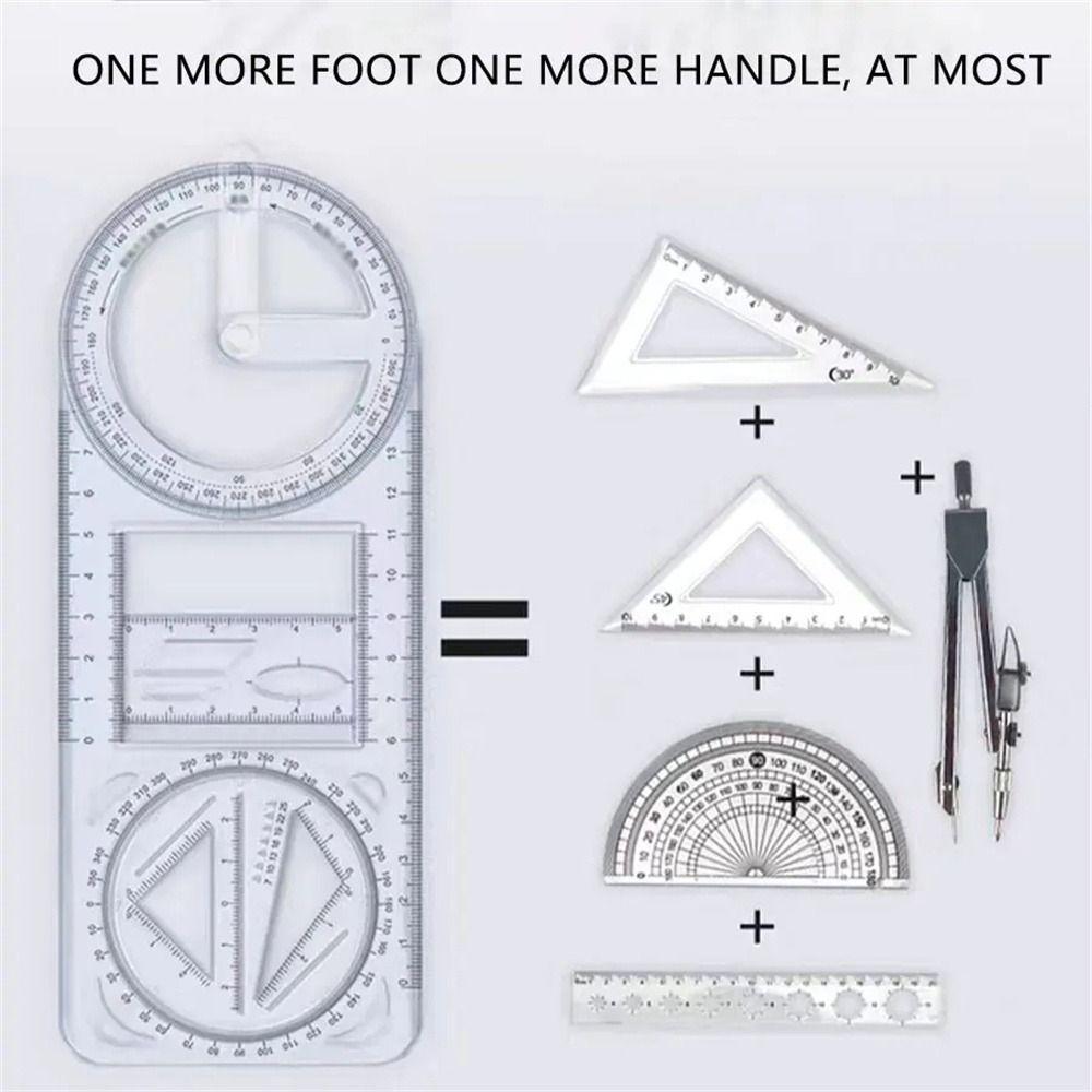 Ruler Straight Geometry Ruler Multifunctional Drawing Template Drawing Ruler  Children Student