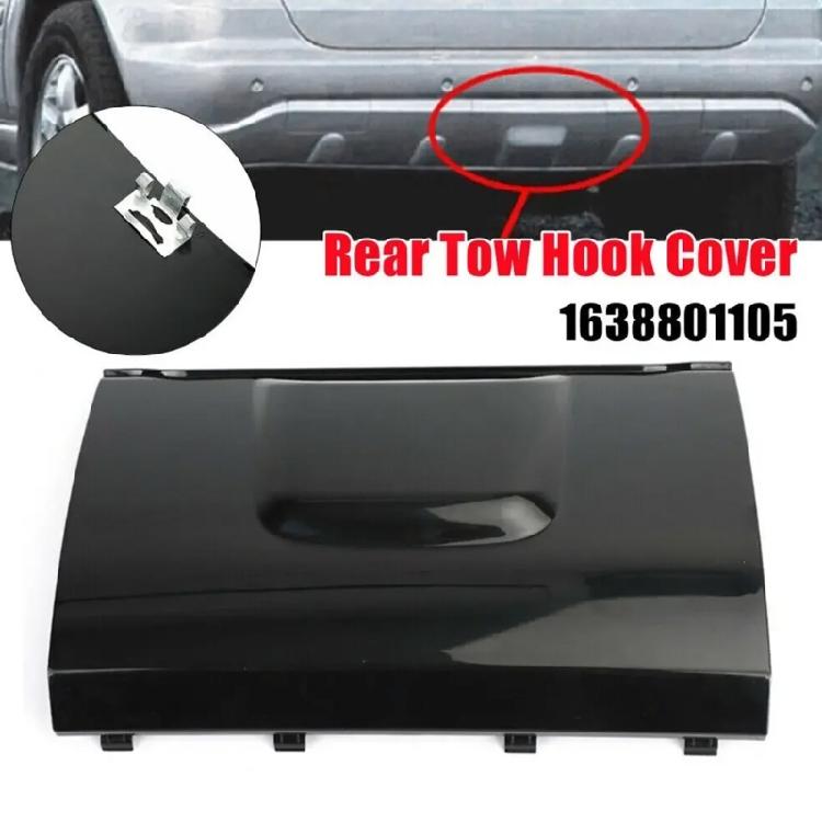 Protective Tow Eye Cover Rear Trailer Hitch Caps Lid Suitable for W163 ML320 ML350 ML500 ML55AMG 1638801105 A1638801105