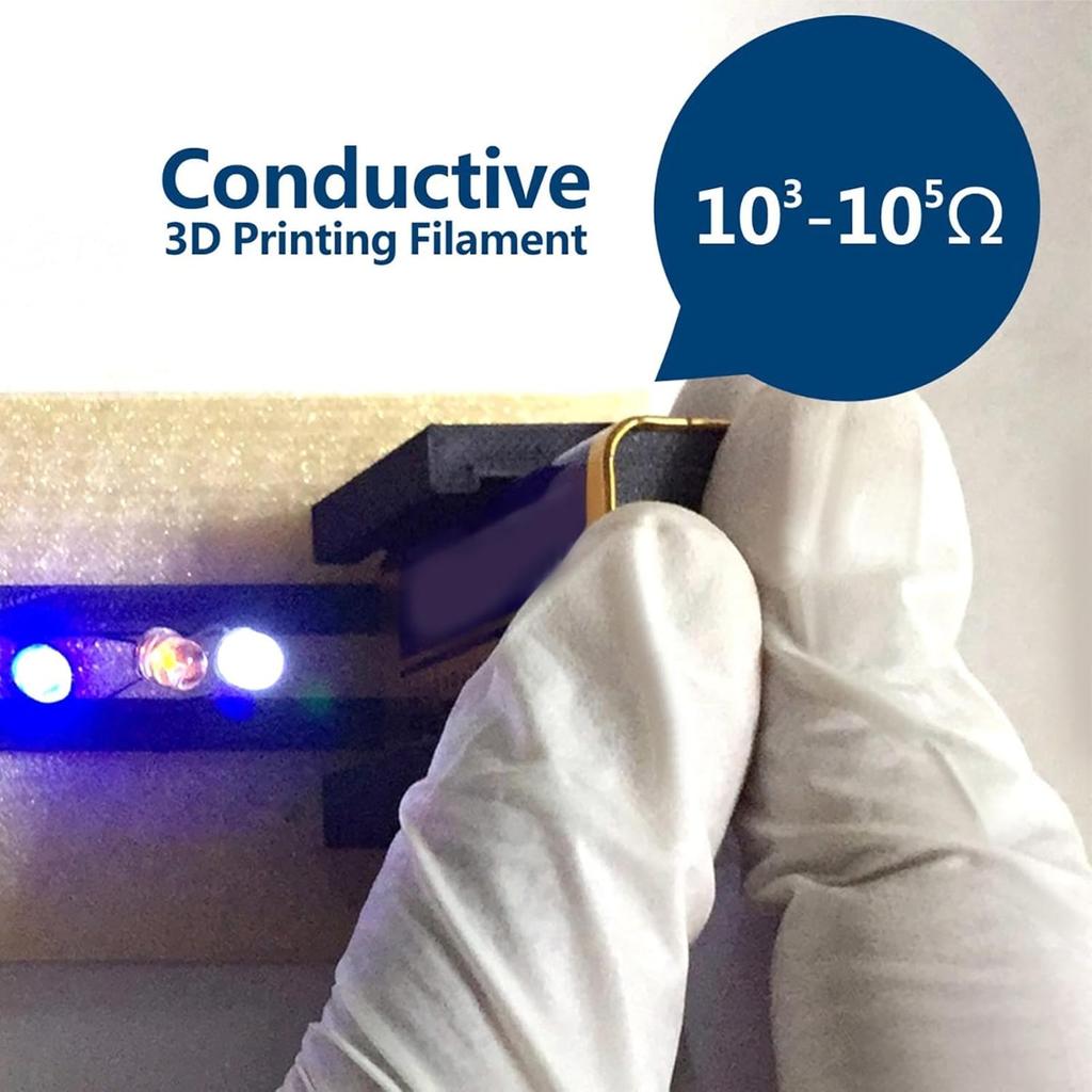 Conductive PLA Filament Replacement,Electrically Conductive PLA 3D Printer Filament,1.75mm Printing Consumable 3D Printer Accessory 20?50mms on