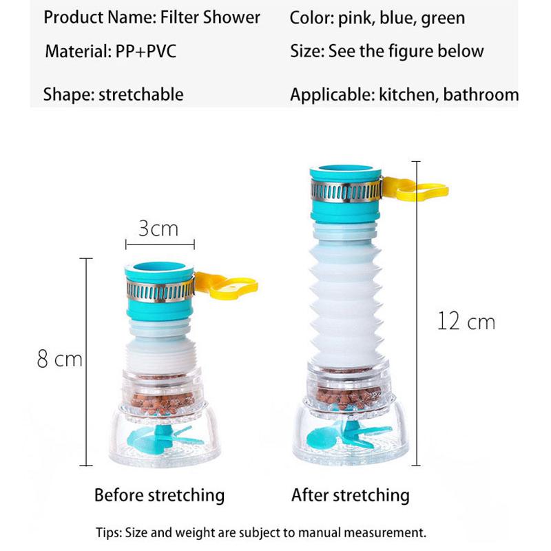 Universal Faucet Water Tap Head Rotating Water Purifier Activated Carbon Filter