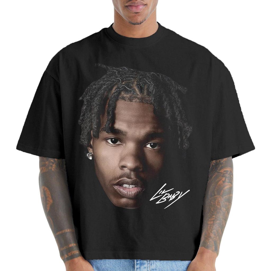 Vintage Rap Tee Lil Baby, Hip Hop Graphic Print T-Shirt, Merch T-Shirt Lil Baby Oversized Heavy Cotton Tee Shirt, 100% Heavy Cotton Shir