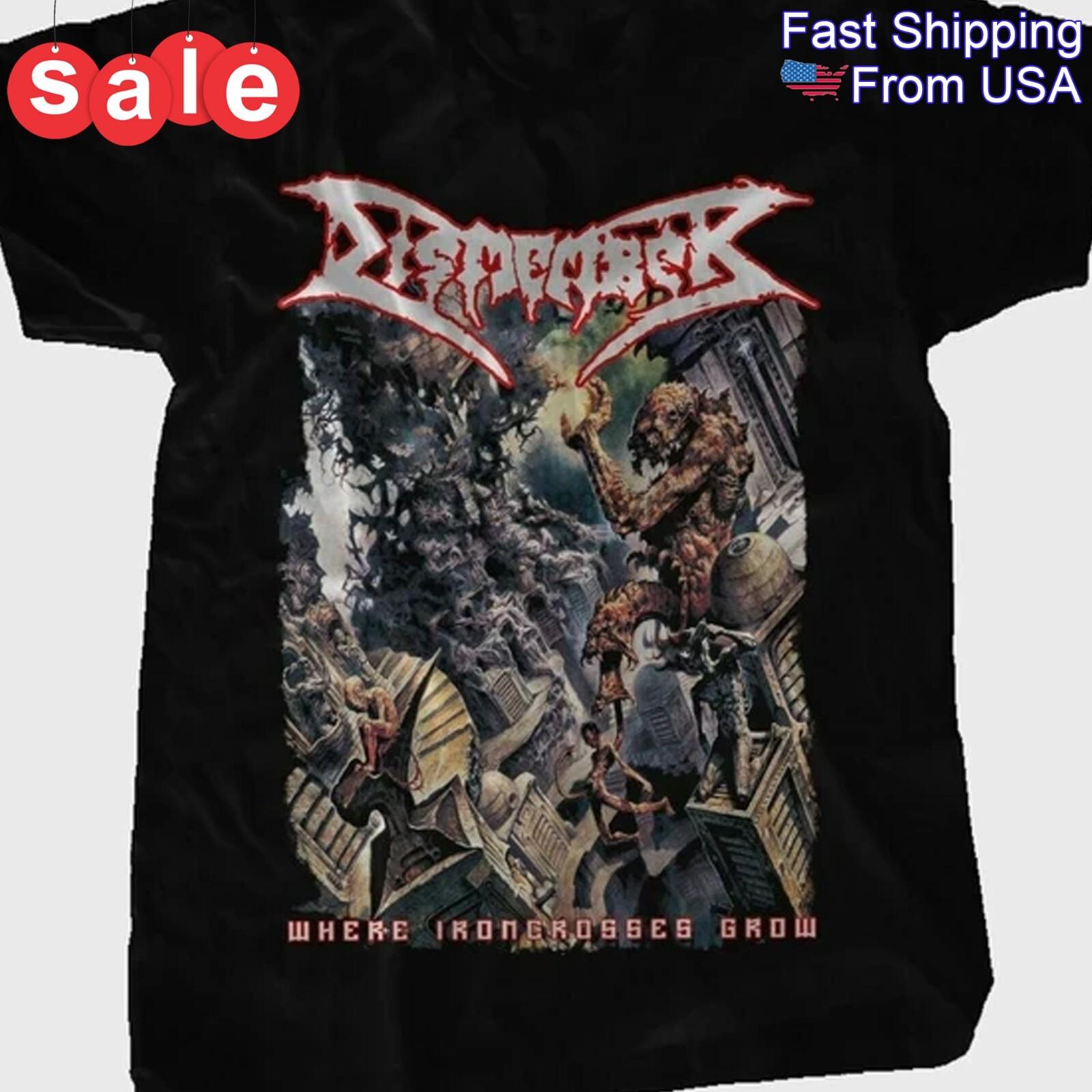 New DISMEMBER Where Ironcrosses Grow Gift For Fans Shirt DN30 S