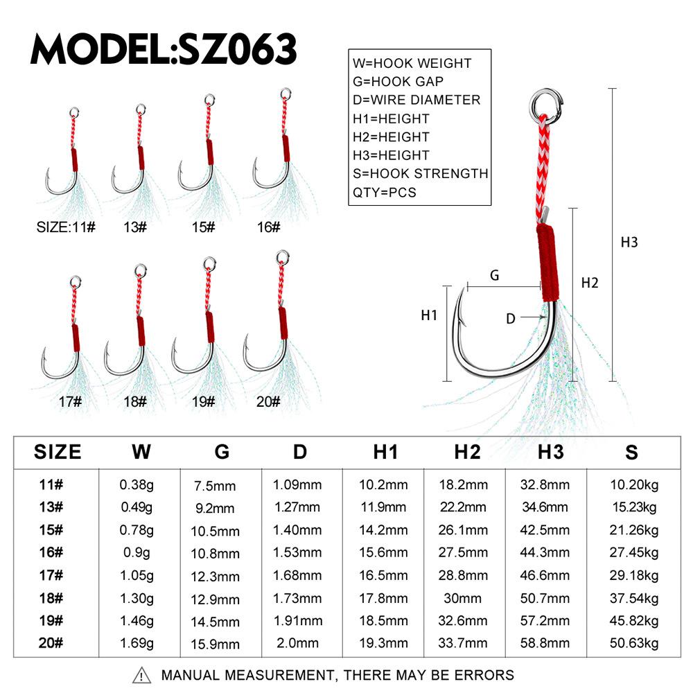 10pcs Ishini Hair Hook with Barbs, High Carbon Steel Single Hook, Bright Wire Boat Fishing Hook, Feather Hook