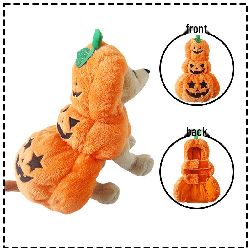 Hot Sale Funny Halloween Pumpkin Costume for Small & Medium Dogs