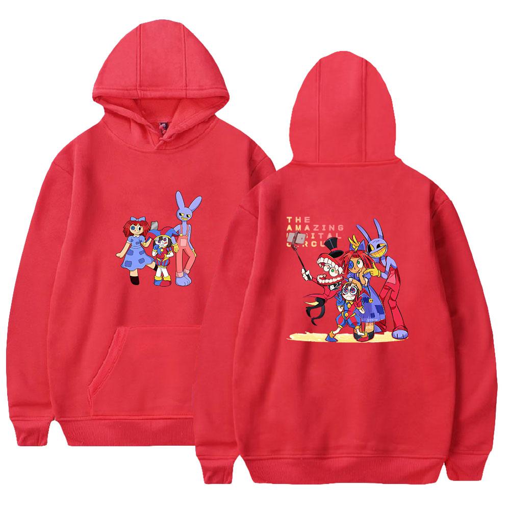 Le Cirque Numérique Incroyable Sweats à Capuche Hommes Femmes Automne Pull Décontracté à Capuche Mode Hip Hop Sweat-shirt Vêtements