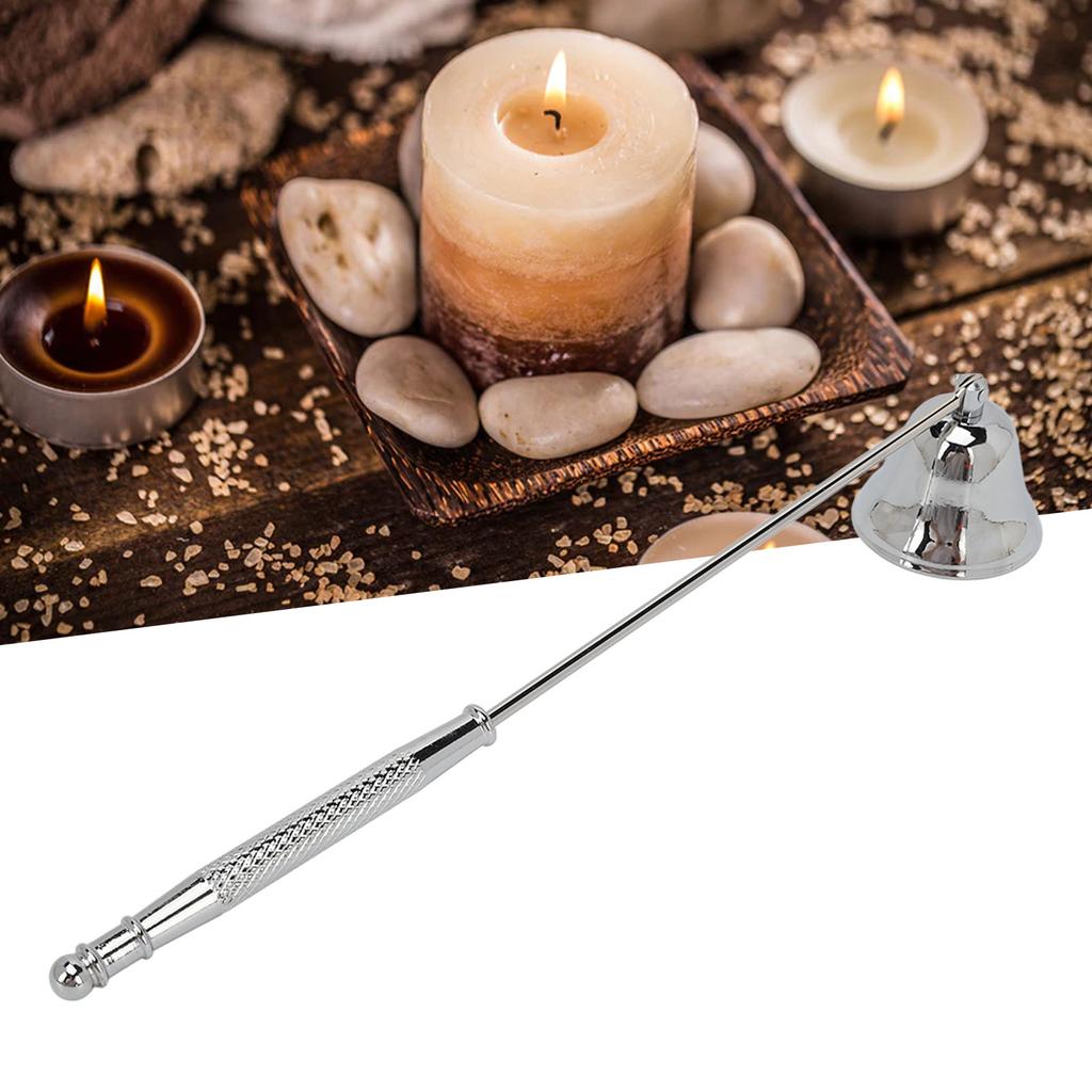 Candle Wick Snuffer Stainless Steel Wick Flame Snuffer Vintage Extinguisher with Handle