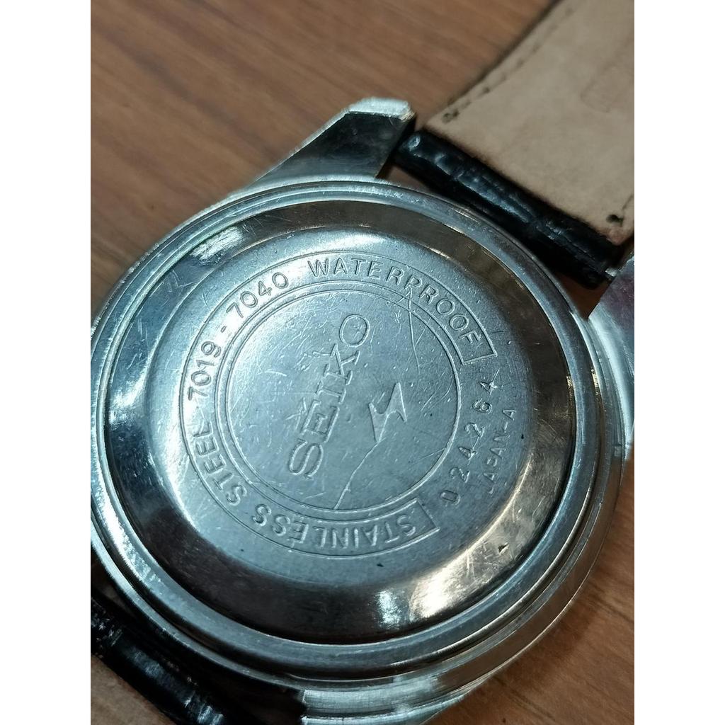 Used SEIKO Silver dial with scratches 7019-7040 SEIKO5 ACTUS automatic winding