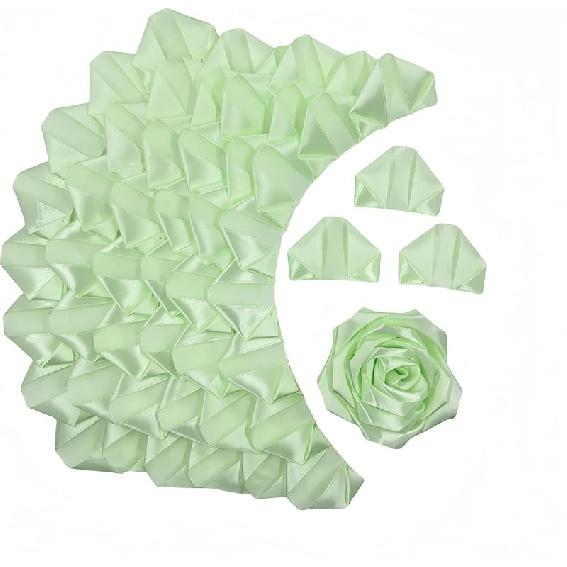 300Pcs Premade Satin Ribbon Rose Petals Half-Finished for Eternal Rose DIY Ramos Forever Flowers Bouquets Everlasting Floral,for