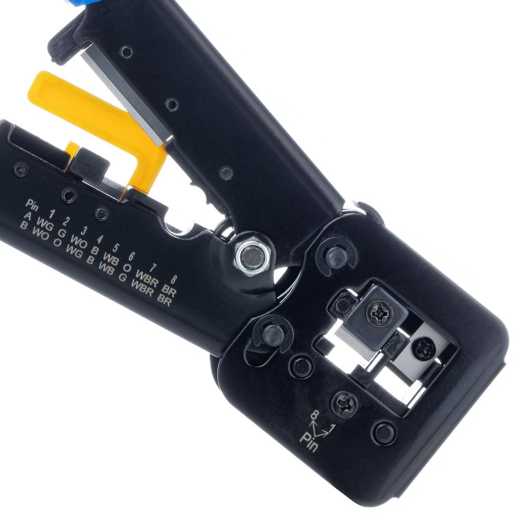 Rosfix Pass-through Crimping Tool for RJ45/RJ12/RJ11