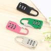 Durable 3 Digit Combination Lock Bags Padlock Password Locks Zipper Padlock Backpack Baggage Anti-theft Lock