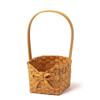 Willow Rattan Bride Flower Basket Picnic Container Hand-Woven Flower Arrangement Basket with Handle Picnic Weaving Basket