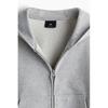 H M Zip Up Hoodie Oversized Fit Grey Melange