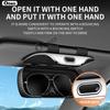 Press Switch Car Sun Visor Glasses Box for Renault Captur Koleos Kadjar Arkana Megane Dacia Duster Clio Sunglasses Storage Case