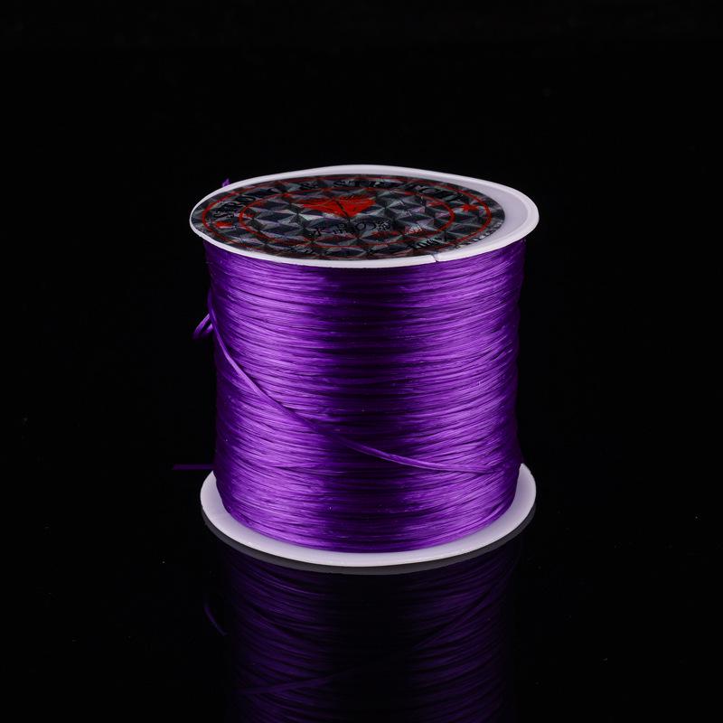 Fil Plat en Cristal Élastique pour Perles DIY et Création de Bracelets