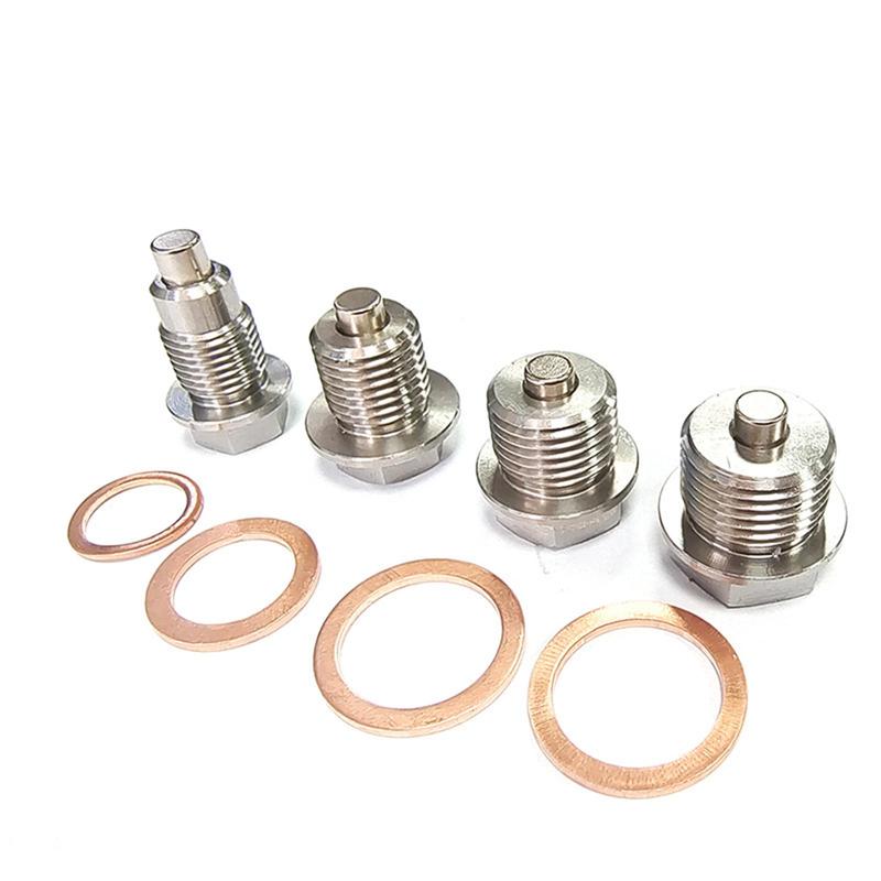 Neodymium Magnet Oil Drain Plug Wear Resistant Sump Nut Screw Anti Leak Accessory for M14X1.5 Automotive Use