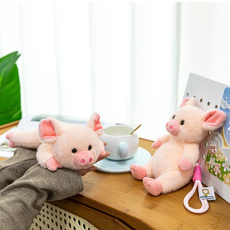 Palm Treasure Series Plush Toy Doll Cute Hippo Simulation Animal Children's Cartoon Doll Keychain