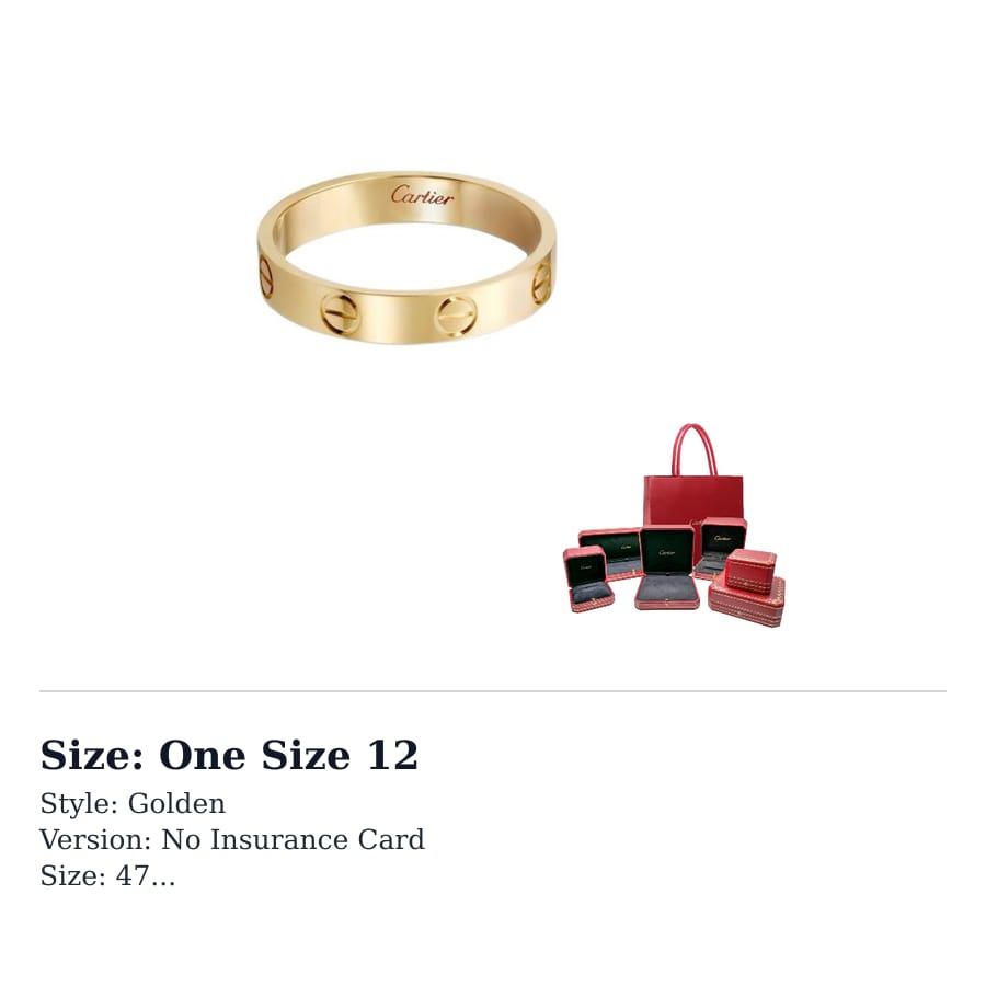 Cartier LIEBE 18K Goldringe Unisex Gold B4085000