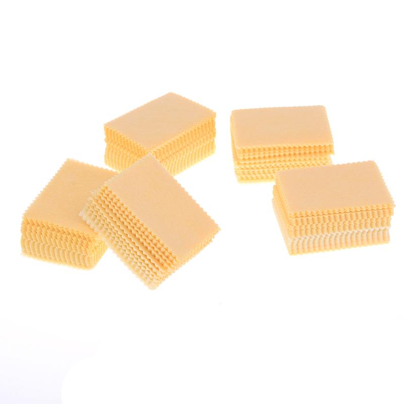 100Pcs Yellow Microfiber Cleaning Cloths For Tablet Cell Phone Laptop Lcd Screen