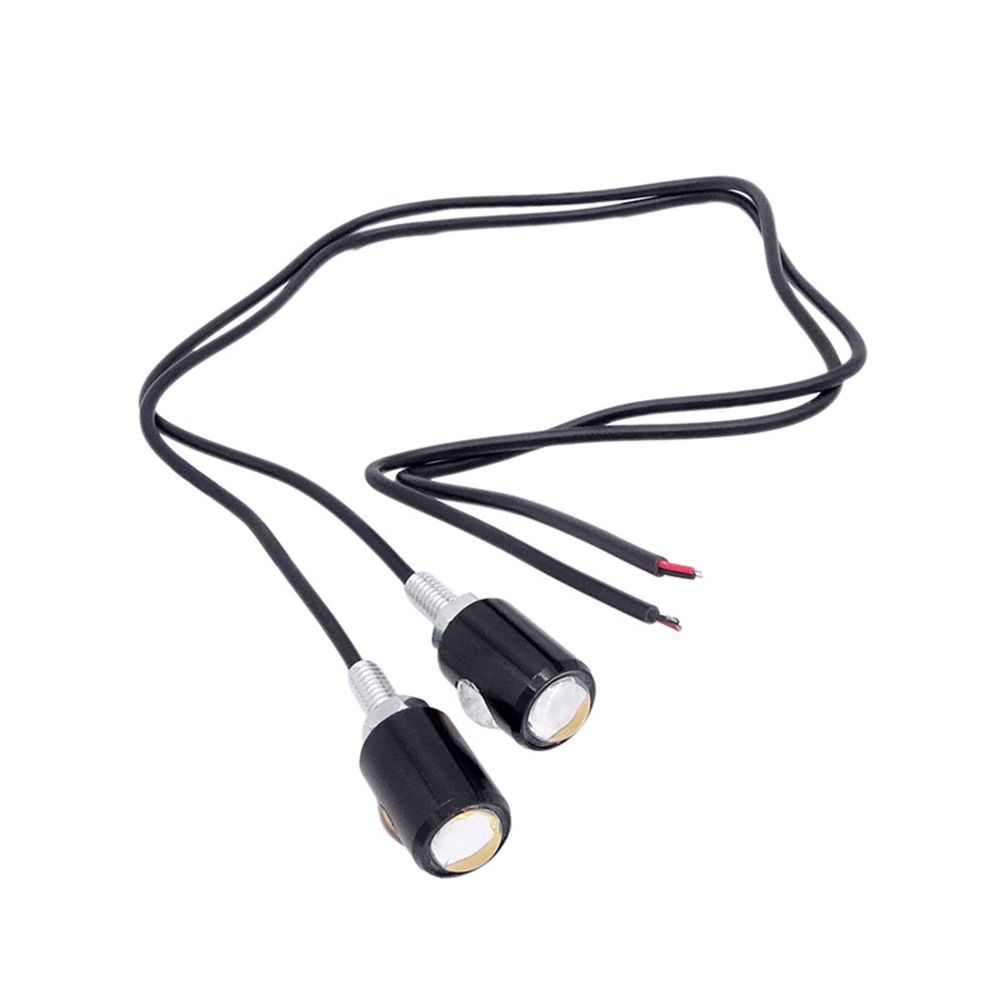 Installation Eagle Eye Shape Motorcycle Signal Lamp Turn Indicator License Plate Light LED Bulb