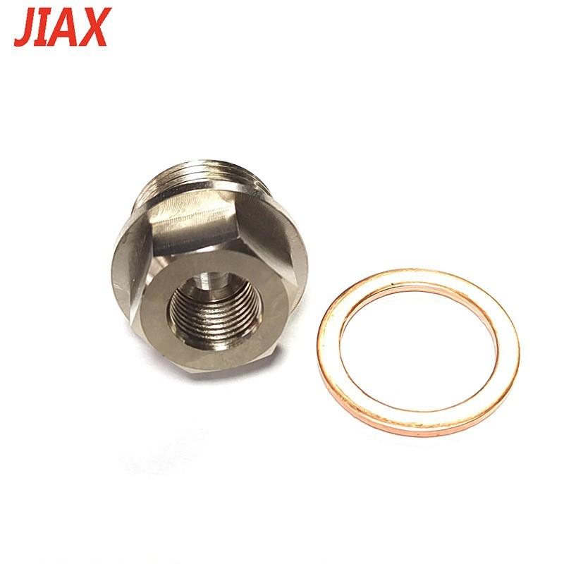 Sensor Adapter M18x1.5 to 1/8NPT Thread Exhaust Water Temperature Sensor NPT Coolant Temperature Sensor Fitting with Gasket