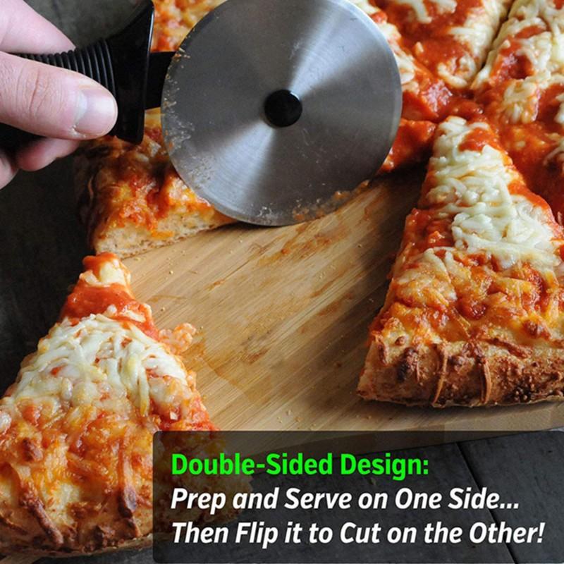 

Pizza Peel And Cutting Board In Bamboo Wood-Multi-Use Kitchen Tool For Cheese, Bread Steak