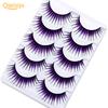 5Pairs Colorful Long Thick Fake Eyelashes