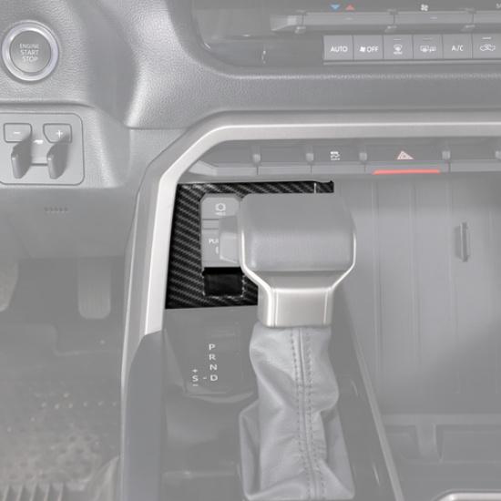 For Toyota Tundra -2025 Carbon Fiber Inner Handbrake Switch Panel Cover Trim
