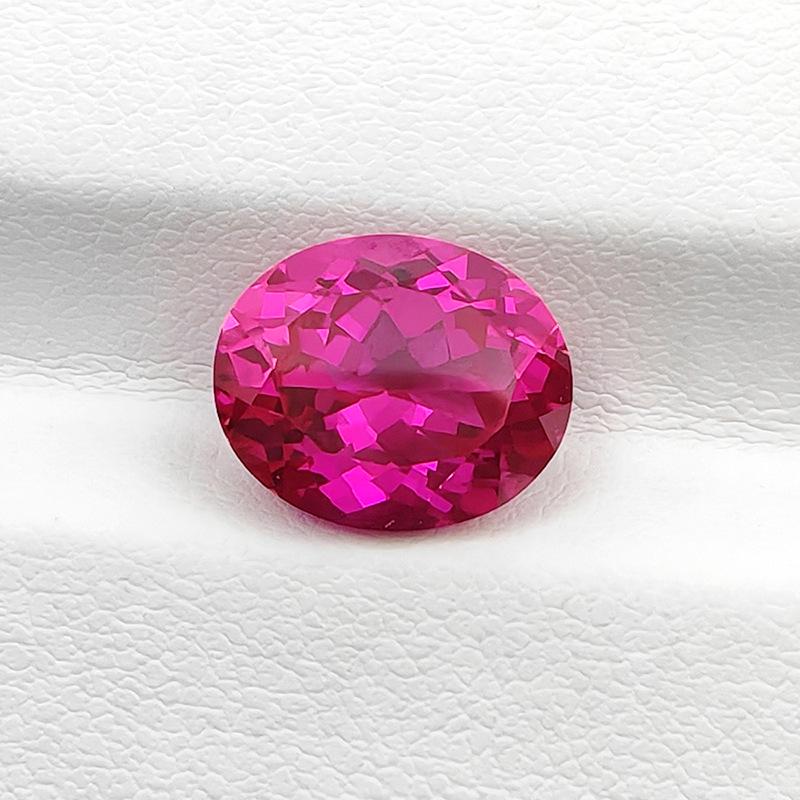 Aocai Bao Shi Lab-Grown Ruby Precision-Cut Loose Stone, AGL Certified Mainstone for Jewelry.