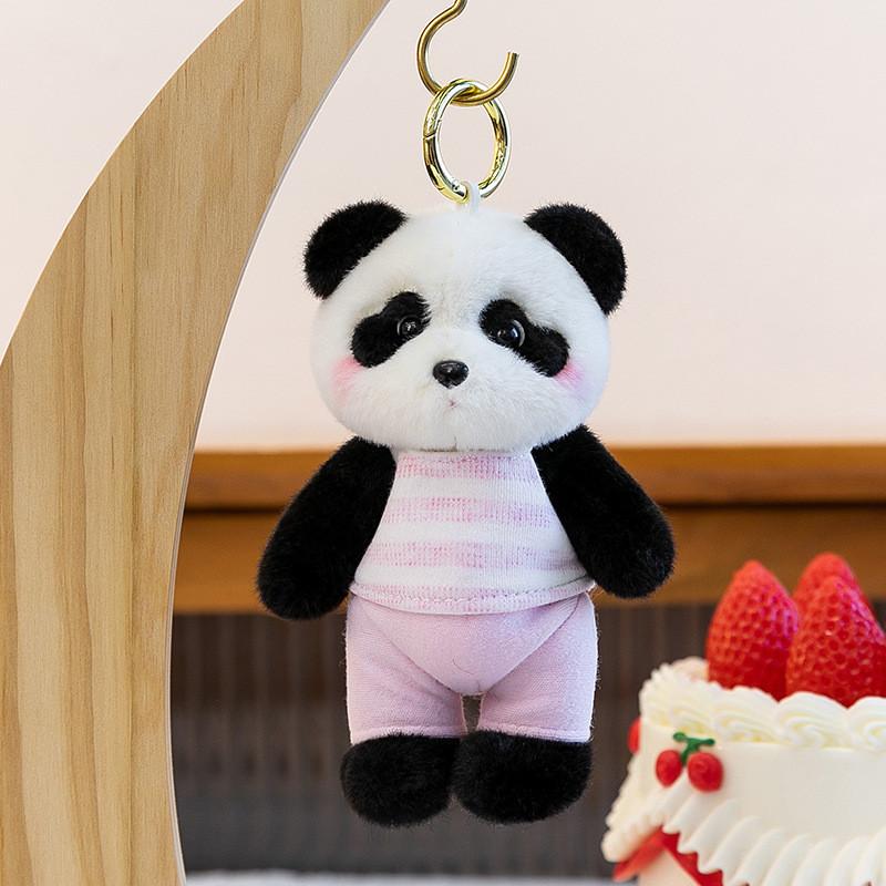 

Cute Plush Teddy Bear Keychain With Pp Cotton Filling For Gift Bags And Novelty Decor Pink Panda