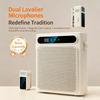 Wireless Bluetooth Megaphone with Clip-On Microphone Portable Speaker Suitable for Teachers Speech Learning Singing Life Live