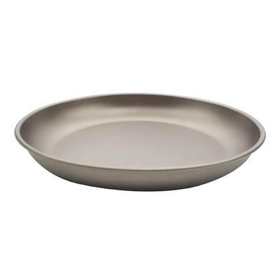 TITAN MANIA Plate Tray Titanium Large Lightweight Tableware Plate Camping Stylish Tableware Dish Tray Barbecue Compact Picnic Plate 3 Sizes Available