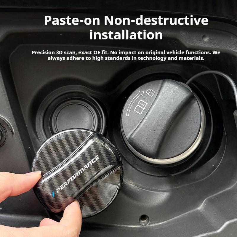 BBKJ7 ABS Carbon Fiber For BMW 5 Series X1 X3 X5 M3 M4 M5 E46 F10 F30 U11 F48 G01 G05 G20 G30 G32 G60 Car Fuel Tank Cap Cover Sticker
