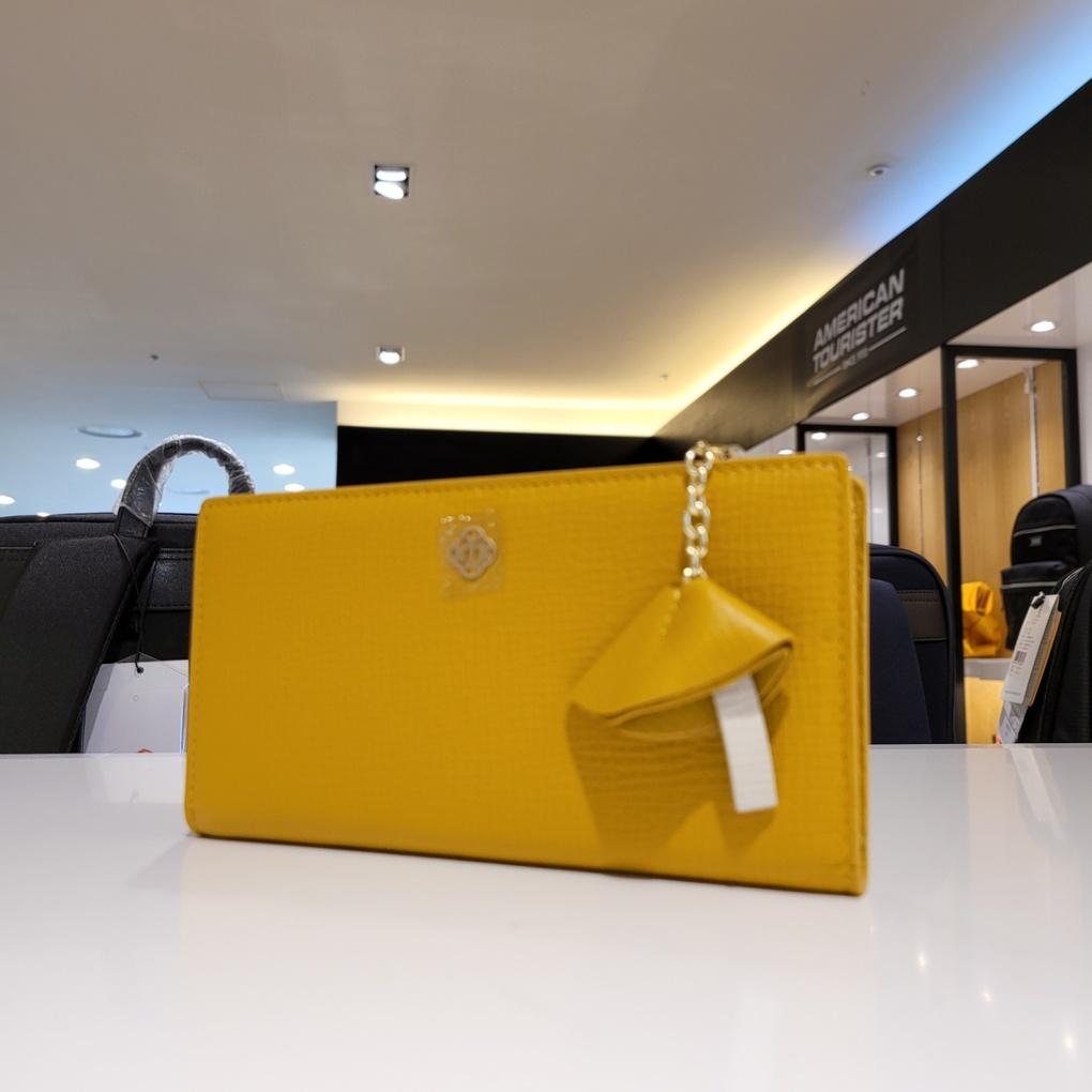 Mari eclaire 17 9 100% natural cowhide pretty long wallet