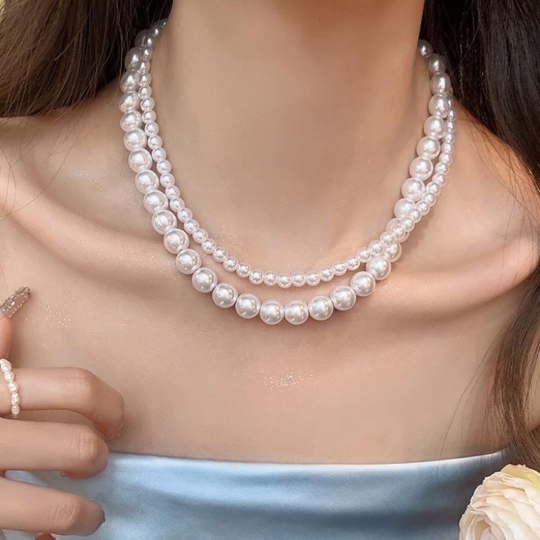 High-End French Retro Pearl Clavicle Necklace for Women: Versatile, Elegant, Simple Luxury Choker