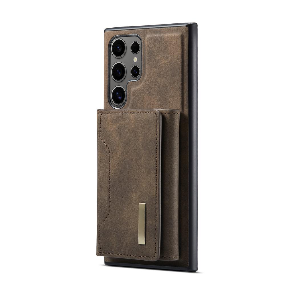 Phone Case Magnet Detachable Wallet Card Holder Stand Function Fit for Samsung Galaxy S24