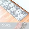 OKA Sucre Kitchen Mat, Approx. 45cm x 120cm, Pink (Non-Slip, Washable) 4548622638110
