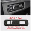 LHD Head Lights Lamp Switch Button Panel Cover Trim For Volvo XC90 XC60 XC40 S90 V90 2018 - 2026 Matte Carbon Fiber Accessories