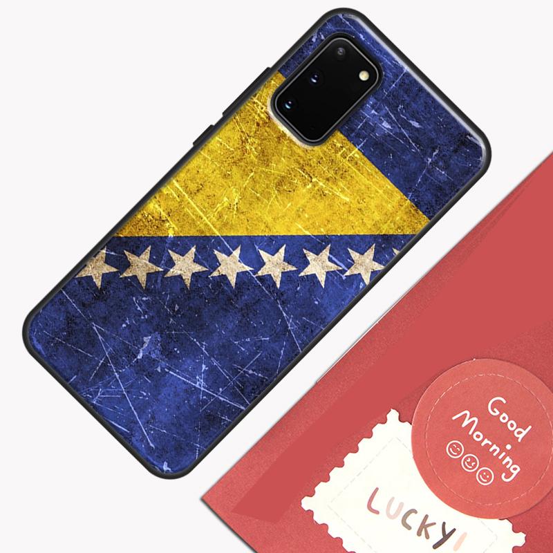 Bosnia Flag Case For Samsung Galaxy S22 S21 S23 Ultra Note 20 S8 S9 S10 Note 10 Plus S20 FE Back Cover