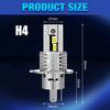 2Pcs 30000LM H4 LED Light Bulbs 9003 HB2 LED Headlights High&Low Beam 24pcs CSP Turbo Led Diode Lamps Wireless 70W Car Motorcycle Headlamp 12V 6500K