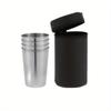 4Pcs/set 2set 70ml Outdoor Practical Travel Stainless Steel Cups Mini Set Glasses For Whisky Wine With Case Portable Drinkware 30/70ml