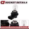 ABSOPRO 1 Set Headlight Socket Wiring for Fiat 500X Part Bulb Pigtail Connector Harness with Bulb Wire Plug 2016-2020, Number 68285062AA,
