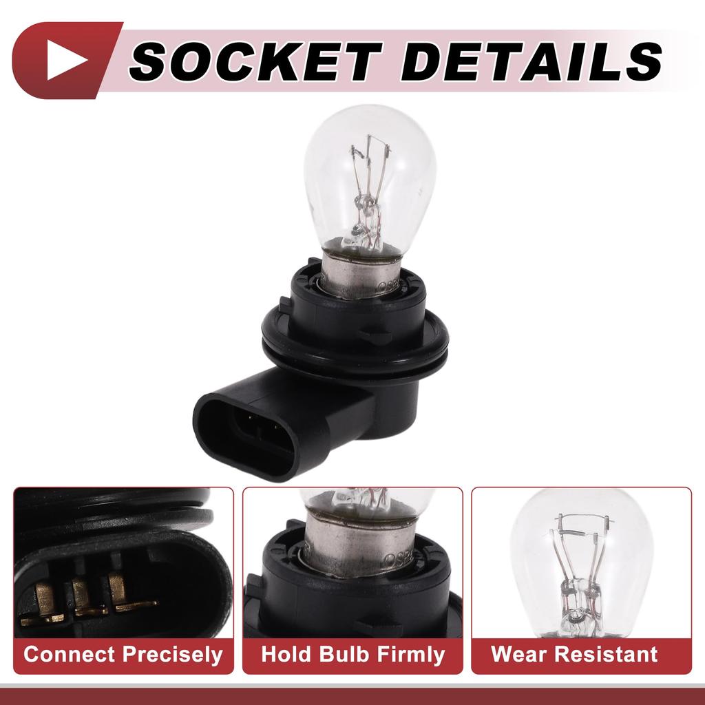 ABSOPRO 1 Set Headlight Socket Wiring for Fiat 500X Part Bulb Pigtail Connector Harness with Bulb Wire Plug 2016-2020, Number 68285062AA,