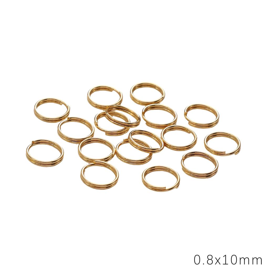 10-1000Pcs Stainless Steel Jump Rings Split Rings Connectors For DIY Jewelry Finding Making Accessories