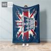 Bettüberwurf mit britischer Flagge, Retro-Stil, Einzel- und Doppeldecken, modische Flanell-Decken, dekorative Sofadecke, Reise- und Nickerchen-Mehrzweckdecke