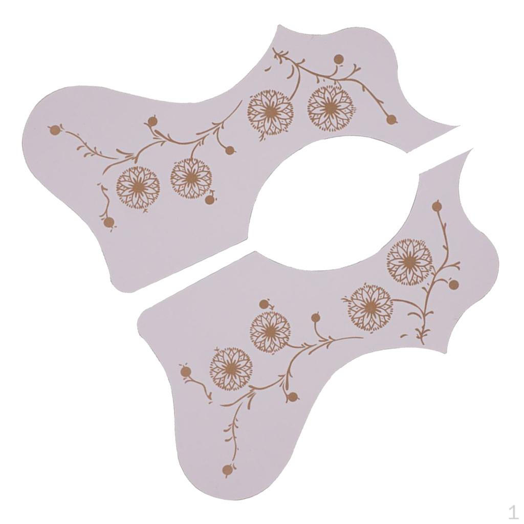 Guitar Pickguard for 40" 41" Acoustic Guitar, with Flower Pattern